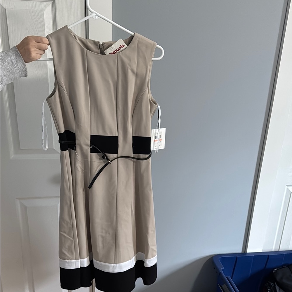 Kids Beige and Black Dress